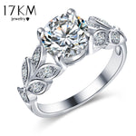 Silver Flower Wedding Ring