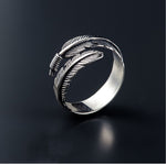 Silver Plated Feather Arrow Ring